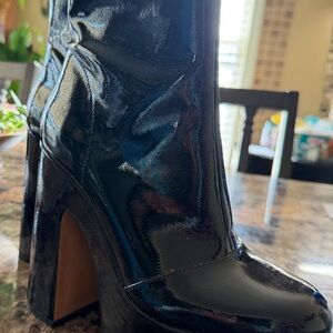 Black Patent Leather Jessica Simpson Boots